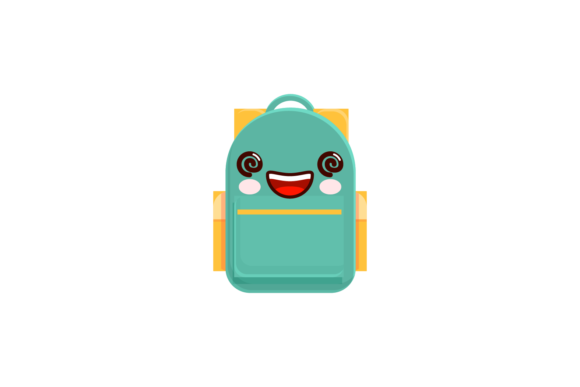 Back to School Bags Kawaii Svg