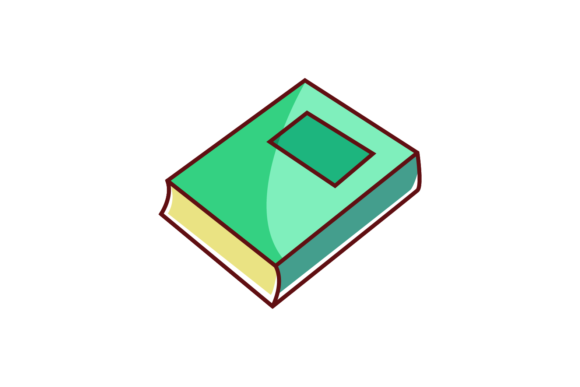 Back to School Book Green Graphics