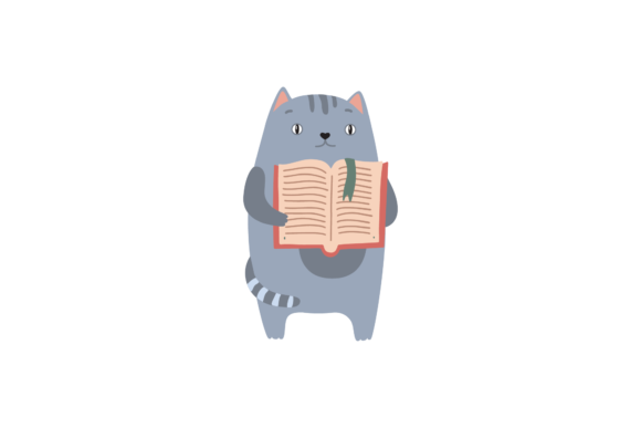 Back to School Cat and Notebooks Svg