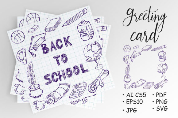 Back to School. Drawing with a Pen