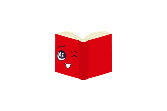 Back to School Kawaii Book Svg Graphics