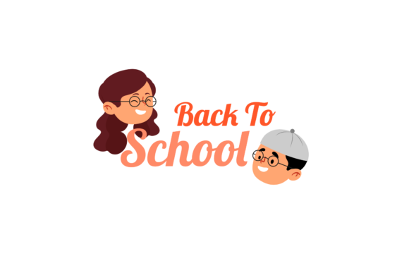 Back to School Student Greeting Vector Graphics