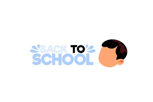 Back to School Text and Teacher Design