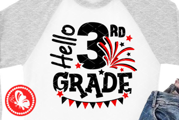 Hello 3rd Grade Back to School Designs