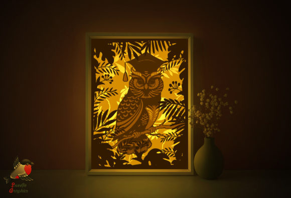 Owl Teacher 3D Light Box Template